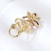 Personalized Lotus Leaf Lotus Pearl Diamond Alloy Oil Drop Brooch Brooch Brooch Women's Clothing Accessories