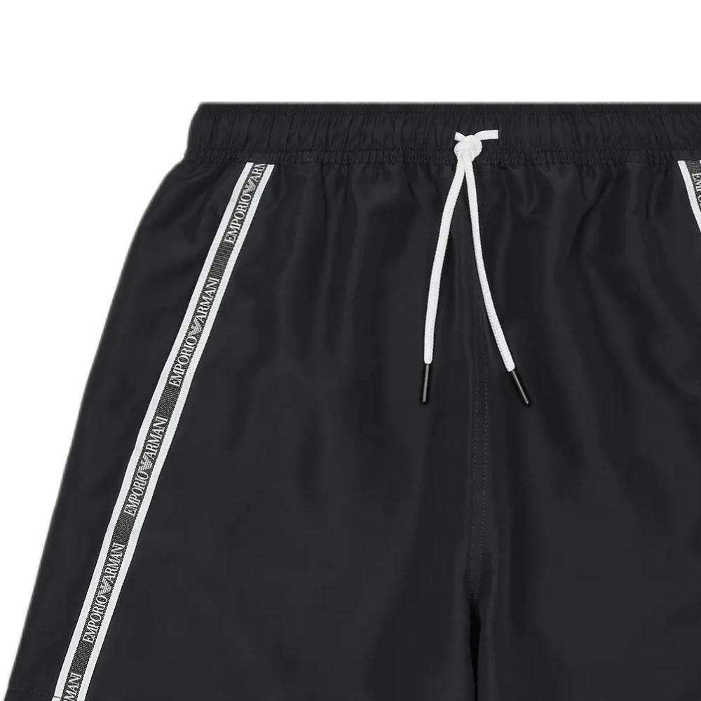 Emporio Armani Плавки-шорты с логотипом Color Block Мужская одежда для плавания Черный EM001382-AF12333-UC001