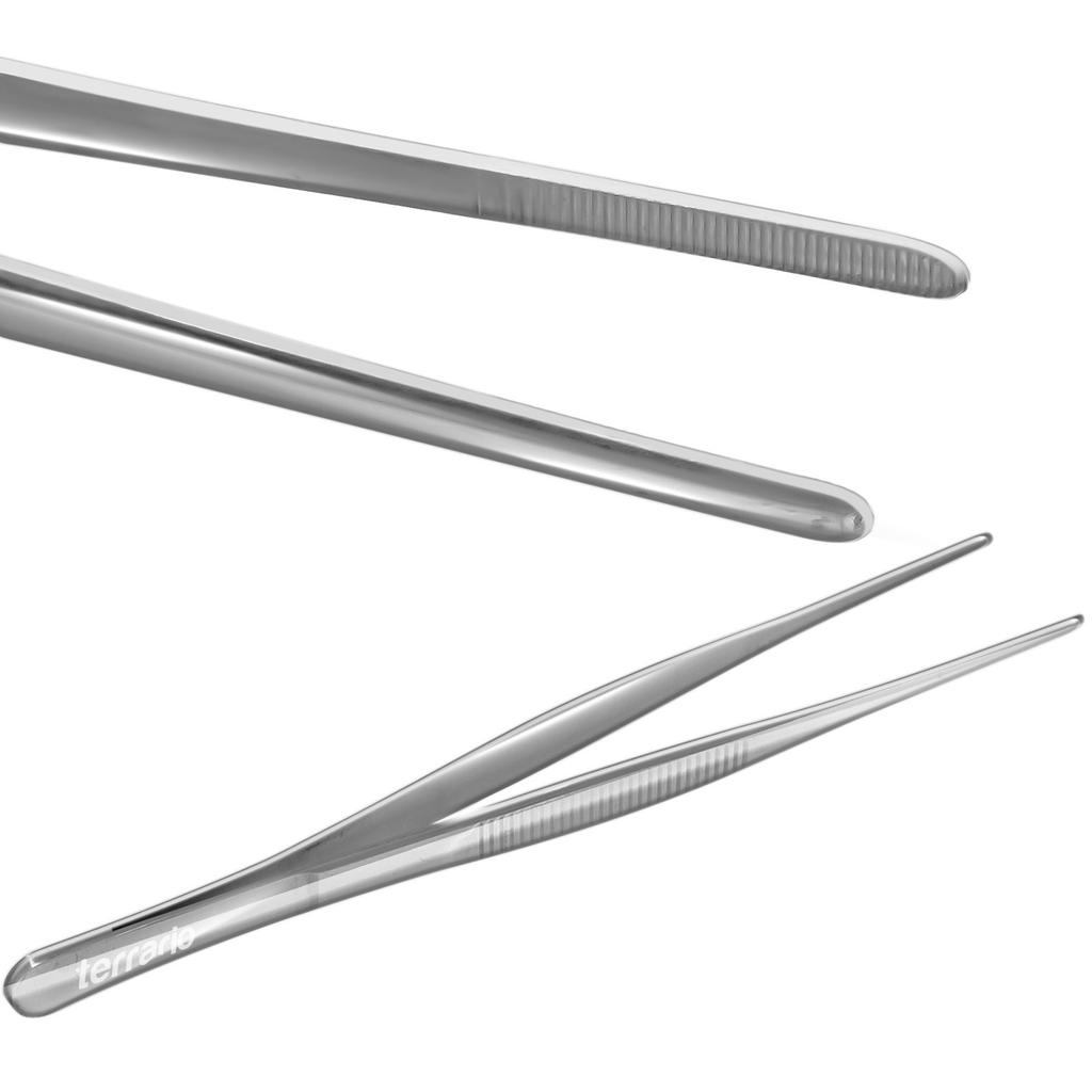 Long Terrarium Tweezers Straight For Feeding Reptiles Amphibians 20cm
