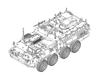 Trumpeter 1/72 Scale American M1134 Stryker ATGM Plastic Model Kit 07425