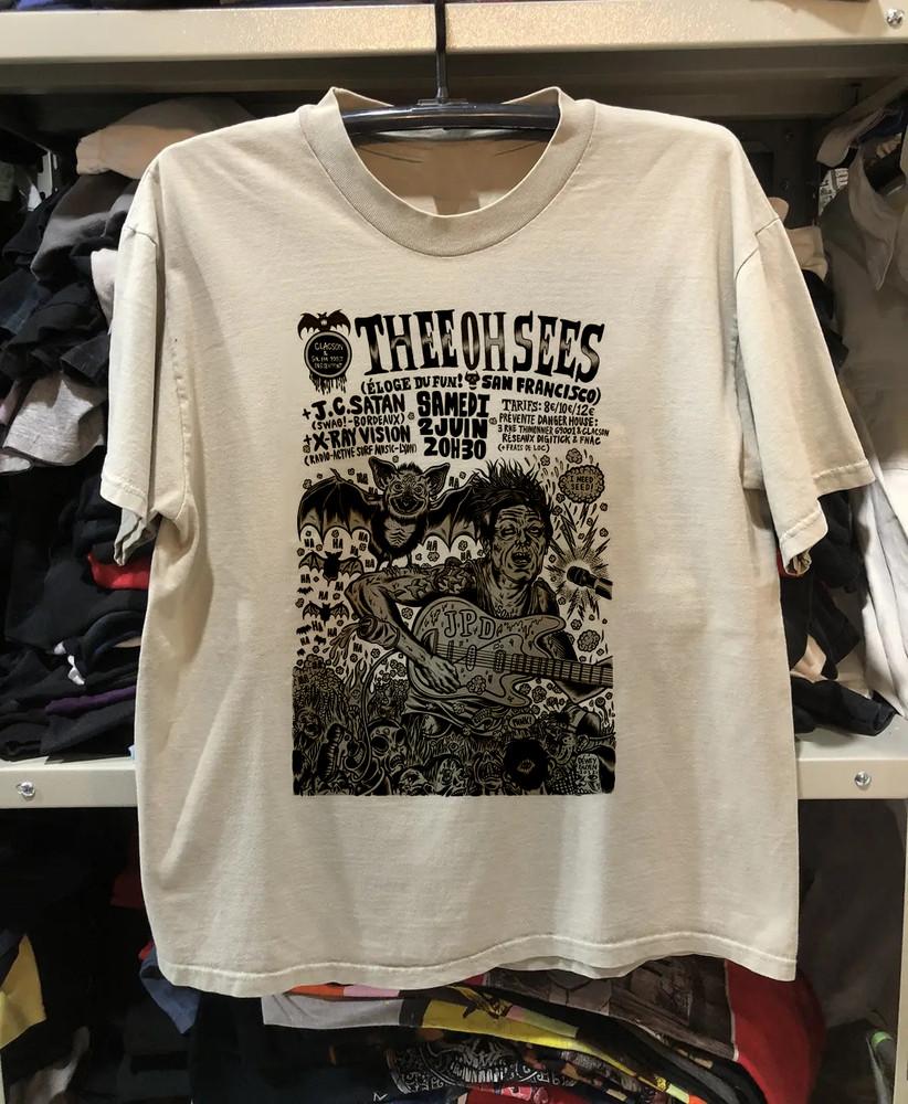 Коллекция Osees Band THEE OH SEES Песочная Футболка Унисекс Концертная S-5XL CR783 Унисекс Футболка