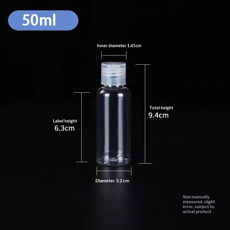 [Крышка с откидным колпачком] 5 мл/10 мл/15 мл/30 мл /50 мл /100 мл Пустая бутылка Атомайзер для парфюма Прозрачные ПЭТ-пластиковые бутылки