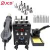 JCD Soldering Station 8586 Welding Hot Air Gun+Electric Soldering Iron 2 In 1 LCD Digital Display Welding Equipment Repair Tool
