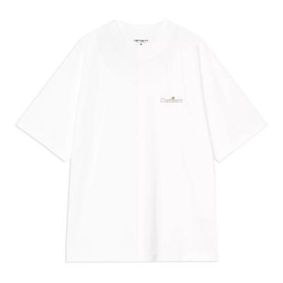SS26 S/S WIP Label Футболка Свободный крой Вышитая Повседневная Футболка с коротким рукавом Мужские топы I036180-02-XX