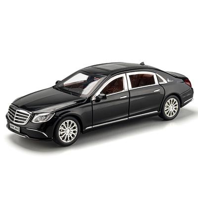 Масштаб 1/24 Модель автомобиля из сплава Mercedes Benz E300l E-класса Литой металл Коллекционный автомобиль Игрушечная модель Звук и свет Детская игрушечная машинка Подарки