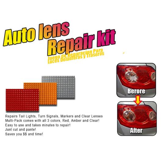 3Pcs Lightweight Tail Light Repair Patch Soft Touch PVC Self-adhesive Convenient Tail-lamp Repair Patch for Car