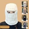 Coldproof Scarf Mask Integrated Hat Windproof Hooded Hat New Balaclava  Unisex