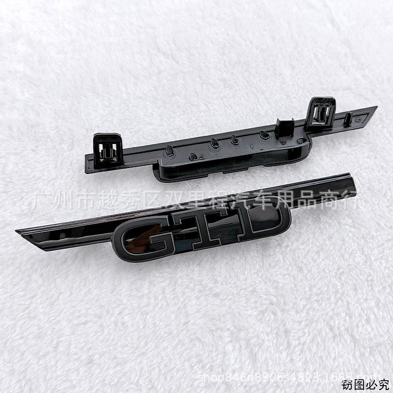LMN1 VW 2026 Hot 1pcs ABS GTI GTD Logo Car Front Hood Grille Replacement Badge For Volkswagen VW Golf 8 Rline GTI Polo Jetta Touareg
