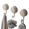 3Pcs Waterproof Nail-free Vacuum Hooks Reusable Bathroom Towel Hooks Suction Cup Hooks  Entryway