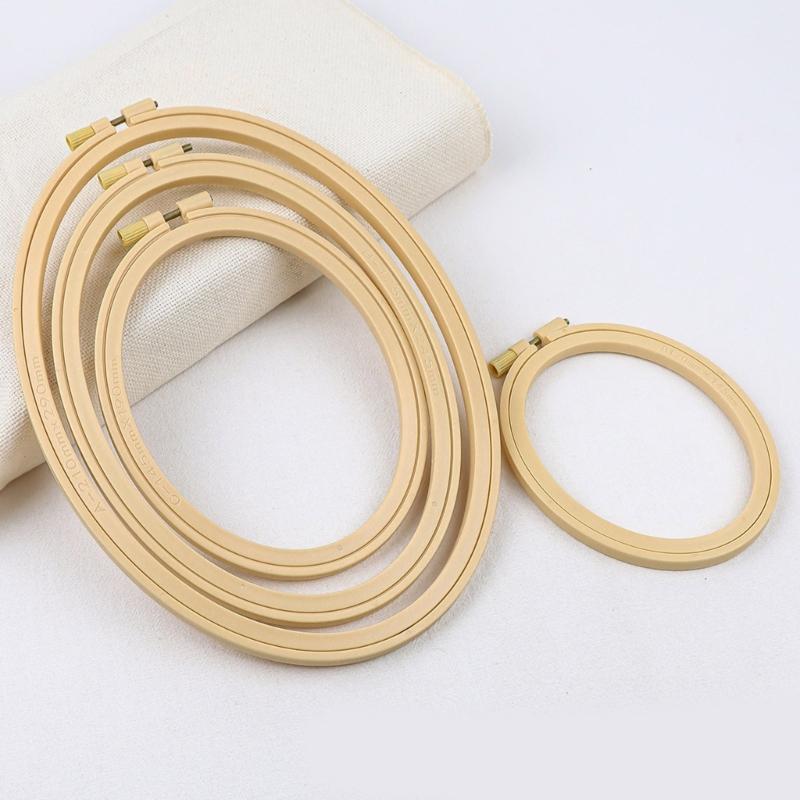 Набор из 4 пялец для вышивания с пружинным зажимом Рамка для демонстрации вышивки Пяльцы для вышивания Ручная вышивка