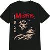 Винтажная футболка с графическим принтом Misfits Скелет Череп 100% Хлопок Круглый Вырез Короткий Рукав Летняя Повседневная Мужская Футболка Streetwear - Мужская ...