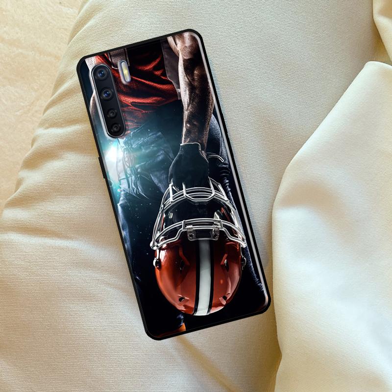 Чехол для американского футбола для Oppo A17 A94 A74 A54 A60 A40 A80 A16 A76 A96 A98 A58 A78 A18 A38 A57 A15 A5 A6 Pro