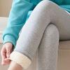 Winter Leggings High Waist Slim Butt Lifting Versatile Thickened Velvet Leggings Solid Color Warm Slimming Leggings