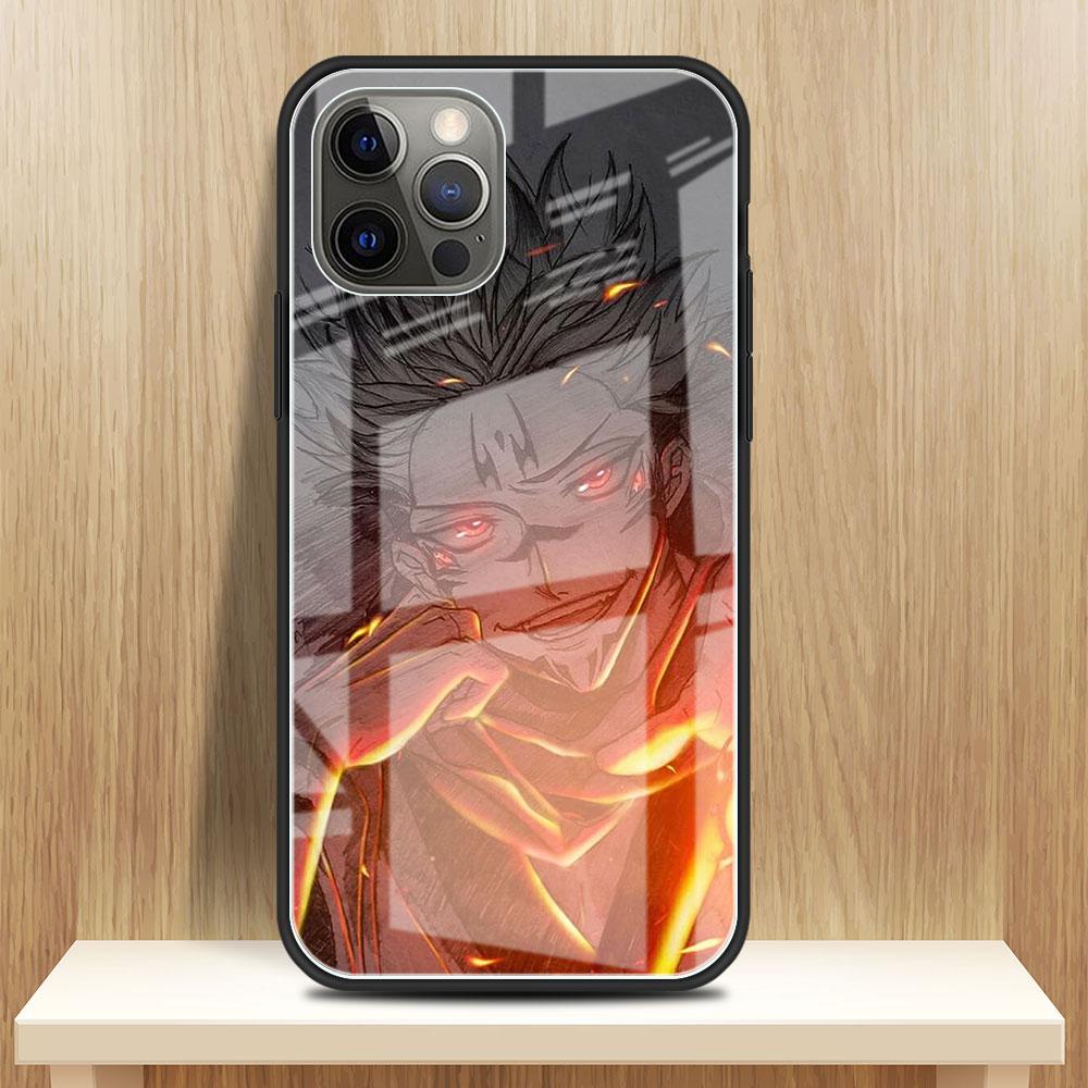 Стеклянный чехол Jujutsu Kaisen для Apple iPhone 14 13 Pro 11 12 7 8 Plus SE 2022 XR X XS Max 6 6S, закаленный чехол для телефона