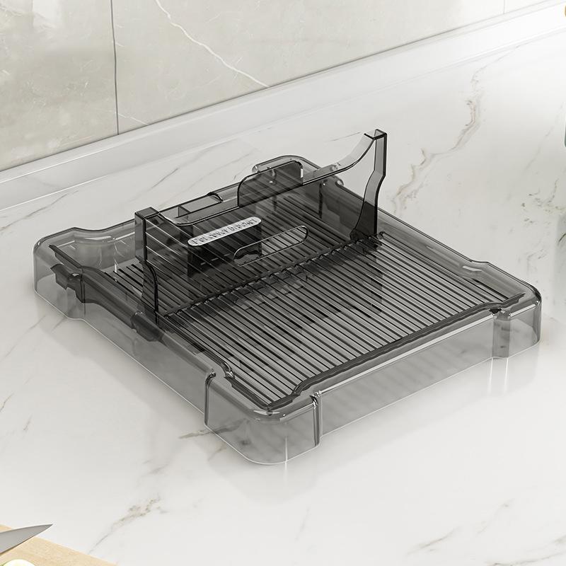 Foldable Kitchen Pot Lid Holder Plastic Pot Cover Rack Multifunction Spoon Rest Spatula Storage Shelf Kitchen Accessories