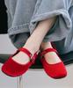 Differshoe Belline Квадратный Mary Jane 5См [Красный]
