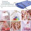 100PCS Stars & Moon Design Organza Sheer Gauze Element Jewelry Bags Tulle Fabric Wedding Gift Bags Sachet OrganzaGift Bag