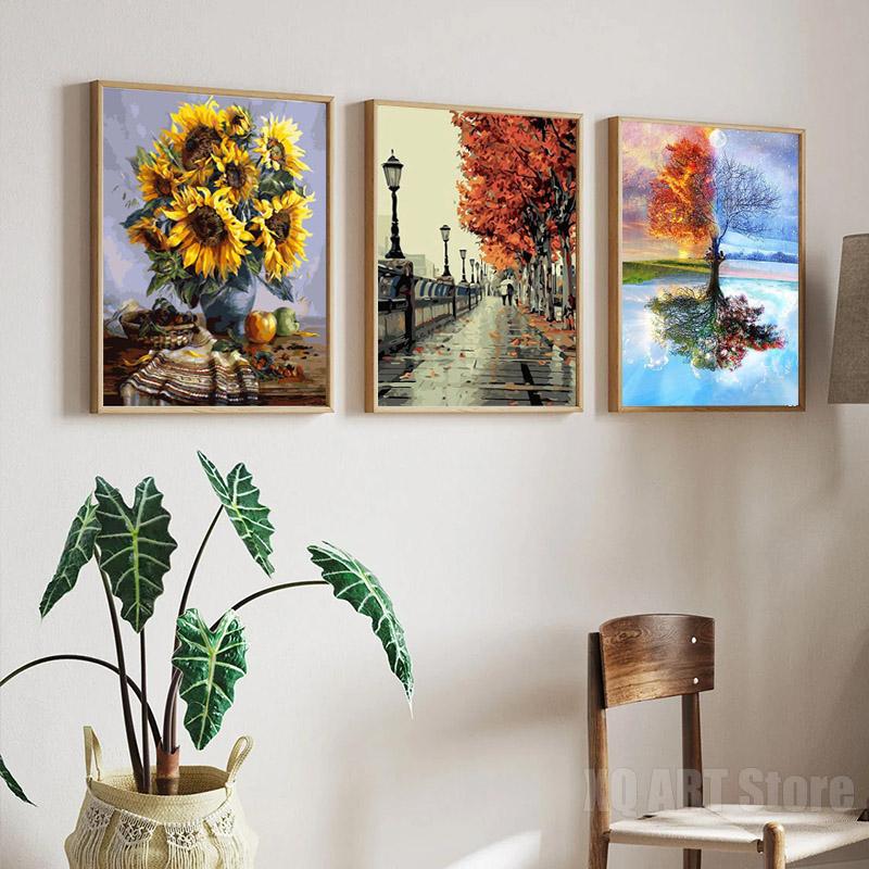 Современные красивые пейзажи, городской уличный пейзаж, холст, картины и принт, настенные художественные HD-изображения для гостиной, офиса, домашнего декора