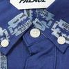 Palace FW21 Рубашка Razor Sharo с длинным рукавом и узором «цепочка» Рубашки унисекс Синие P21SHT007