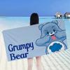 CARE BEARS Microfiber Printed Beach Towel Mountain Climbing Yoga Beach Swimming Running Absorbent Soft Towel
