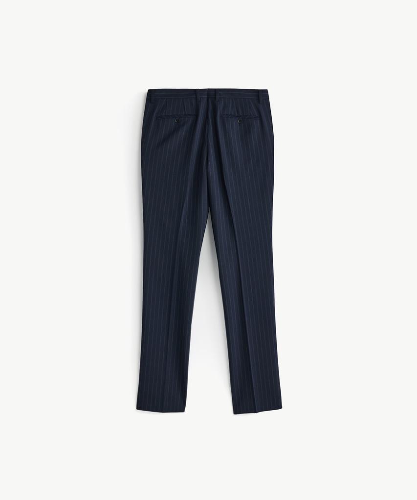 STCO Extra Fine Wool 51% Striped Summer Suit Pants_Navy (Classic Fit)_Sslxb66Ctn
