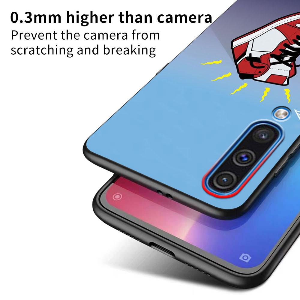 Sneakers Shoe Case for Samsung Galaxy A50 A50s A40 A20e A20 A30 A30s A70 A70s A10 A10s A20s A11 A21 A42 Black Phone Cover