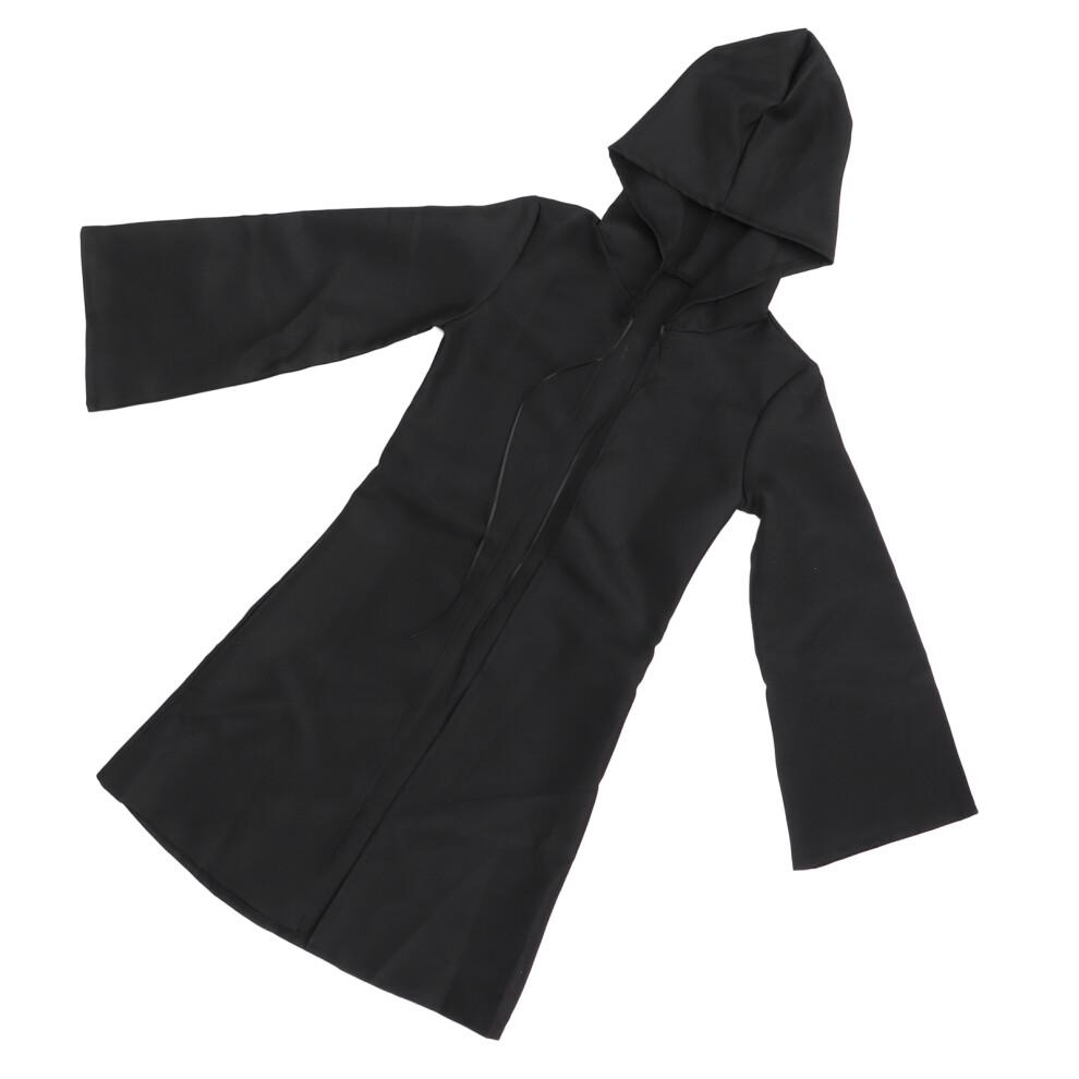 Cosplay Costume with Hooded Cloak, Halloween Present Choice for Wizard Knight Monk Role Play, Adjustable Unisex Robe in Classic Mysterious Colors for