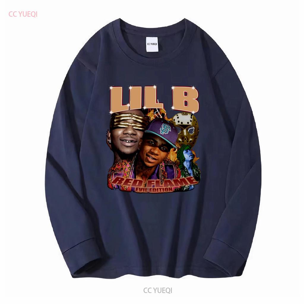 Lil B Американский рэпер Классическая футболка с длинным или коротким рукавом винтажная Стильная washed мужская Растягивающаяся Универсальная Унисекс Мягкая