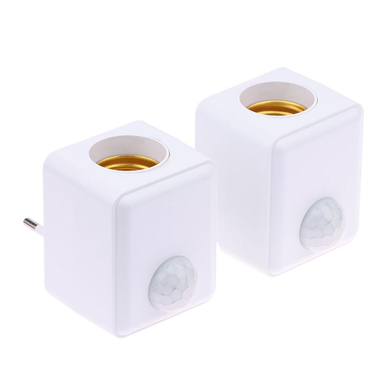 Настенный светодиодный держатель лампы с инфракрасным датчиком присутствия человека Ac110-240V, интеллектуальная задержка E27, адаптер головки лампы с винтовым портом