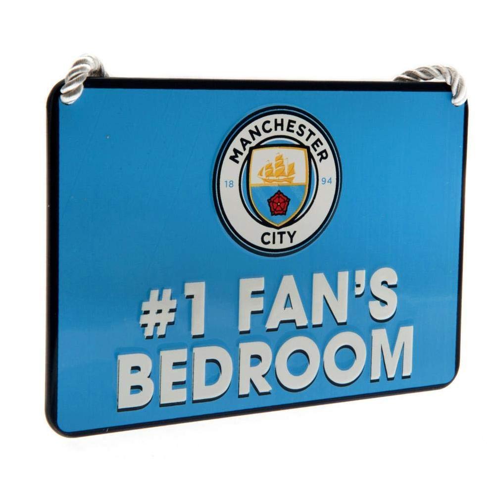 Manchester City FC #1 Fans Bedroom Hanging Sign
