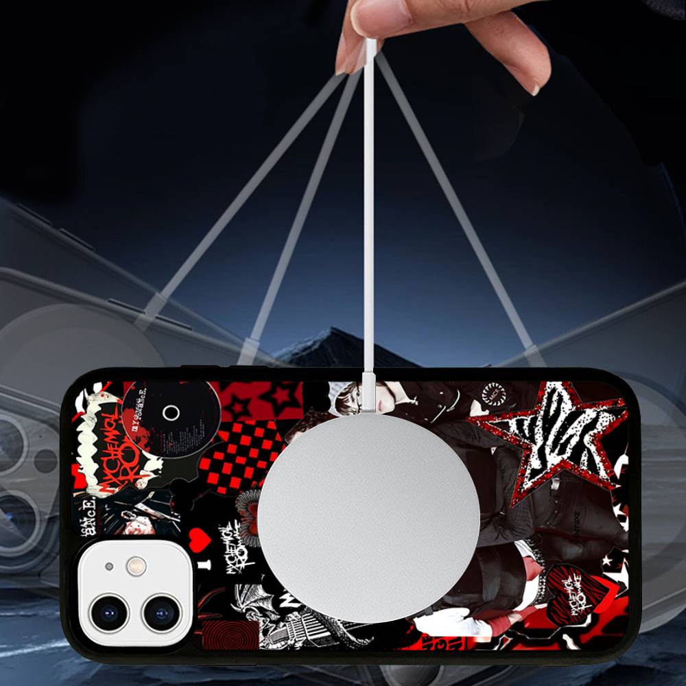 My Chemical Romance Phone Case Magnetic Case For IPhone 16 14 13 12 11 15 Pro Max Plus For Magsafe Wireless Charge Cover
