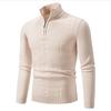 Autumn and Winter New Men's Stand-up Collar Pullover Sweater Knitted Fashion Casual Base Shirt