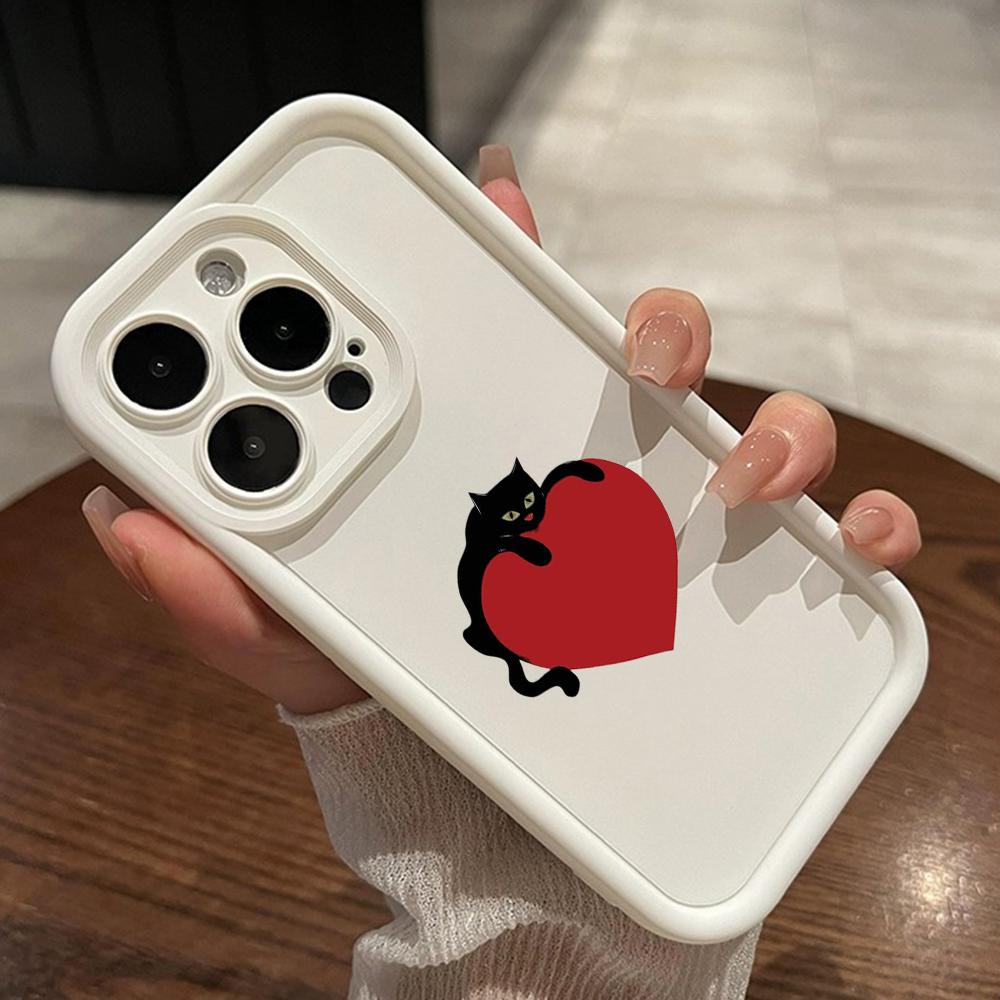 LZ8 мультяшный кот милый художественный силиконовый чехол для телефона Xiaomi 11 Lite 5G 14T Redmi 14C 13C A3 Note 12 11 9 10 13 Pro Plus противоударный задний чехол