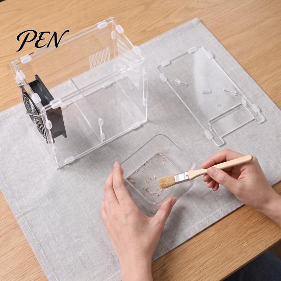 Bird Seeds Debris Remover Grain Cleaner, Adjustable Speed Winnower Machine, Transparent Acrylic Small Winnowing Machine Shell Efficient Separation