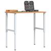 VidaXL Workbench 100x60x(71,5-98) Cm Solid Beech Rectangular Wood, Work Table, Workstation, Work Table 3309706