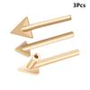3Pc Soldering Iron Tips Set Copper Triangular Smoothing Head Replacement Tips For 80Watt Plastic Welder Repair Tool