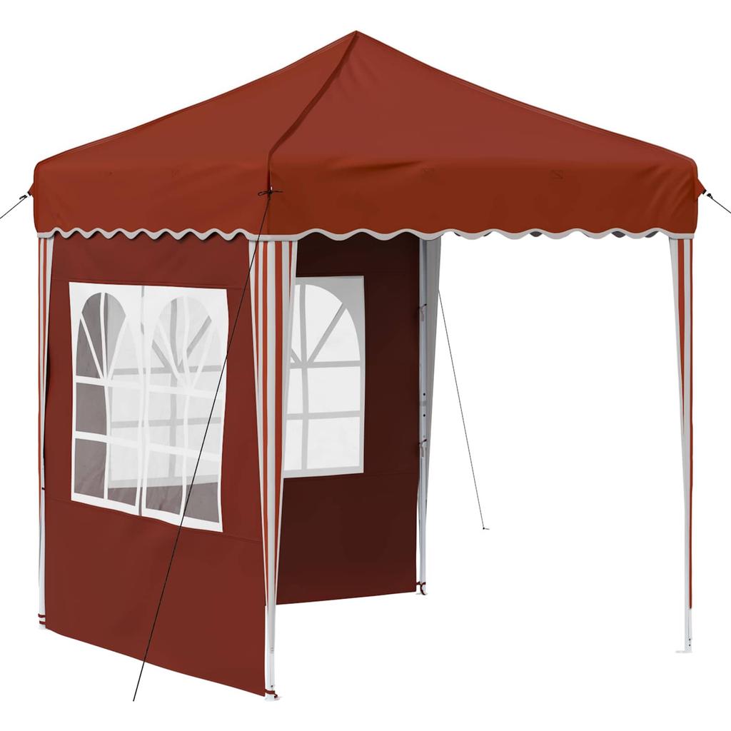 Pop up Party Tent 195 x 195 x 245 cm Terracotta Oxford Fabric