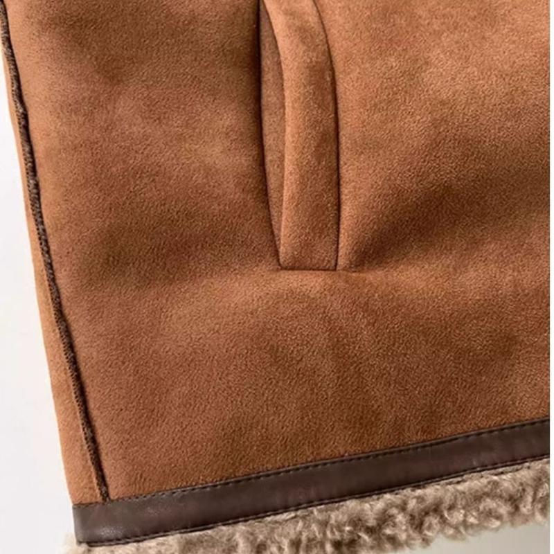 Korea Retro Maillard Wool Fur Coat Female 2024 Winter New Short Loose Plush Jackets Fashion Design Casual Clothes Thick