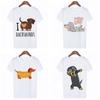 Funny Dachshund Dog Print T-Shirts For Women Short Sleeve Y2K Top Harajuku Graphic T Shirt Kawaii Clothing Oversized Casual Tee