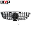 FCM5   GTR Style Racing Grille With Illuminated OE Style LED Emblem Logo Badge For Mercedes Benz GLE-Class C292 2016-2019 GLE450 GLE43