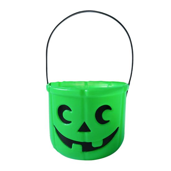 Halloween Candy Bucket Pumpkin Skull Bucket Trick or Treat Bucket with Handle for Kids Halloween Party Decoration
