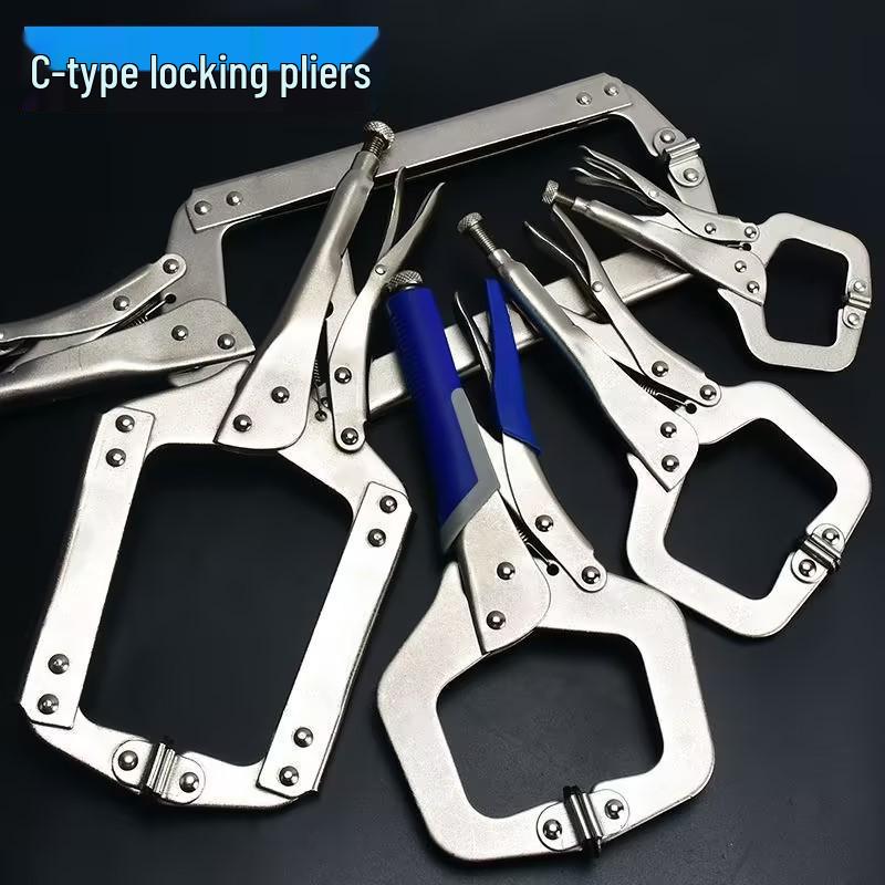Многофункциональные универсальные плоскогубцы: Большое отверстие, плоская головка, быстрая фиксация для деревообработки и выравнивания труб