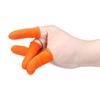Orange Anti-Static Latex Finger Covers for Industrial Use - Disposable, Wear-Resistant, Dust-Free, Anti-Slip Protection