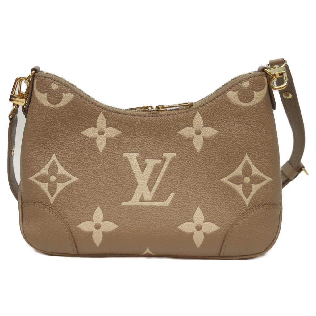 LOUIS VUITTON M13224 Tourterelle Creme Bicolor Monogram En Plant Boulogne PM Shoulder bag Monogram Ann PlattUsed