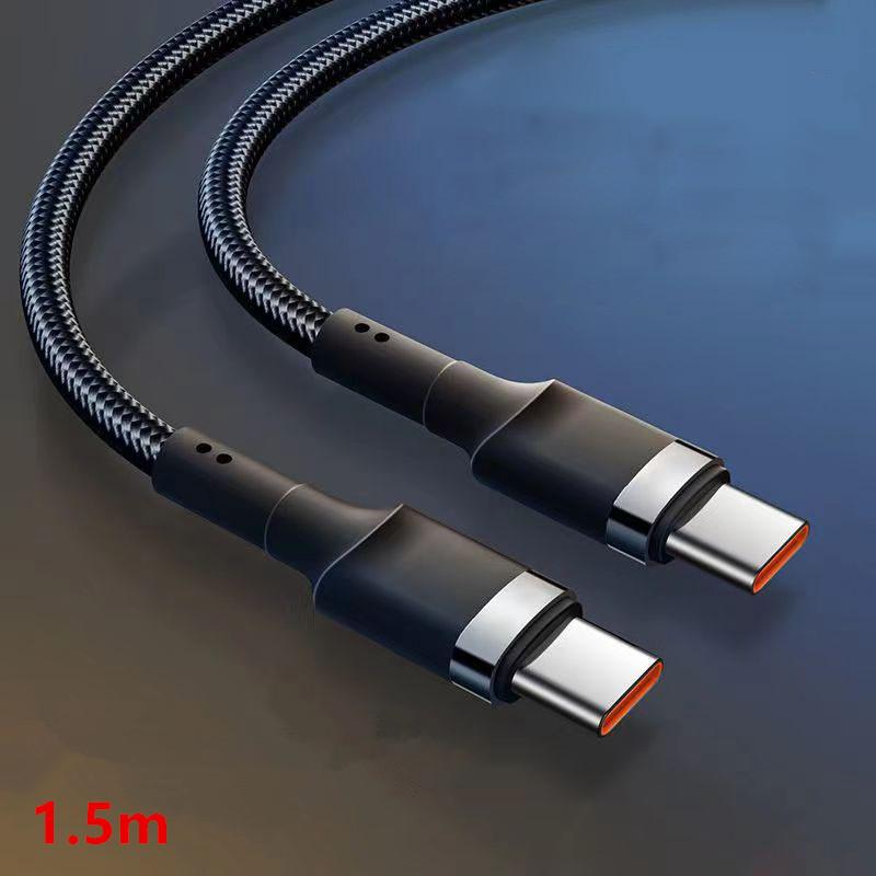 120 Вт Кабель для быстрой зарядки Pd Быстрая зарядка Высокое качество Usb C на Usb Type C Кабель для телефона