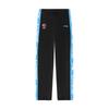 Side Letter Button Pants Printed American Casual Color Block Lace-Up Sports Long Pants Unisex Pants Black AKLUE03-3