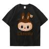2025 Girls Summer Clothing Cartoon Character Labubu Fashion Printed Sports Casual Top