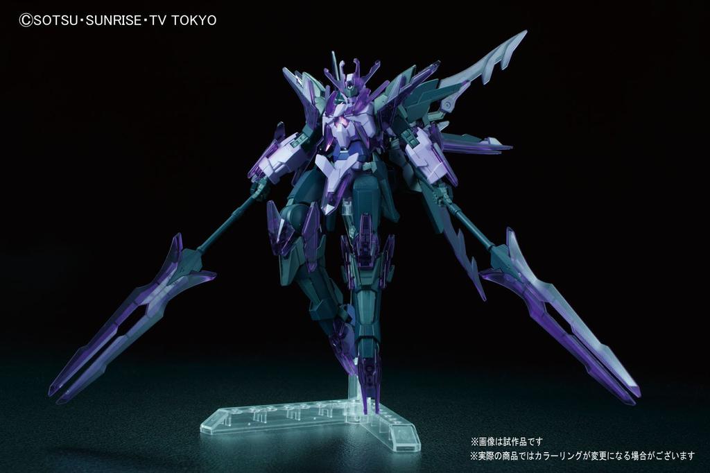 Пластиковая модель HGBF Gundam Build Fighters Try Flame Transient Gundam Glacier в масштабе 1/144 с цветовой кодировкой