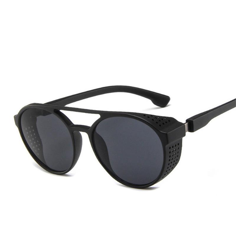 Классические солнцезащитные очки в стиле стимпанк, мужские дизайнерские винтажные металлические круглые солнцезащитные очки для мужчин, очки в стиле панк UV400