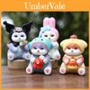 6 шт. Милая серия Hello Kitty Сидящая модель кошки Кукла Настольное украшение Набор для детей и взрослых